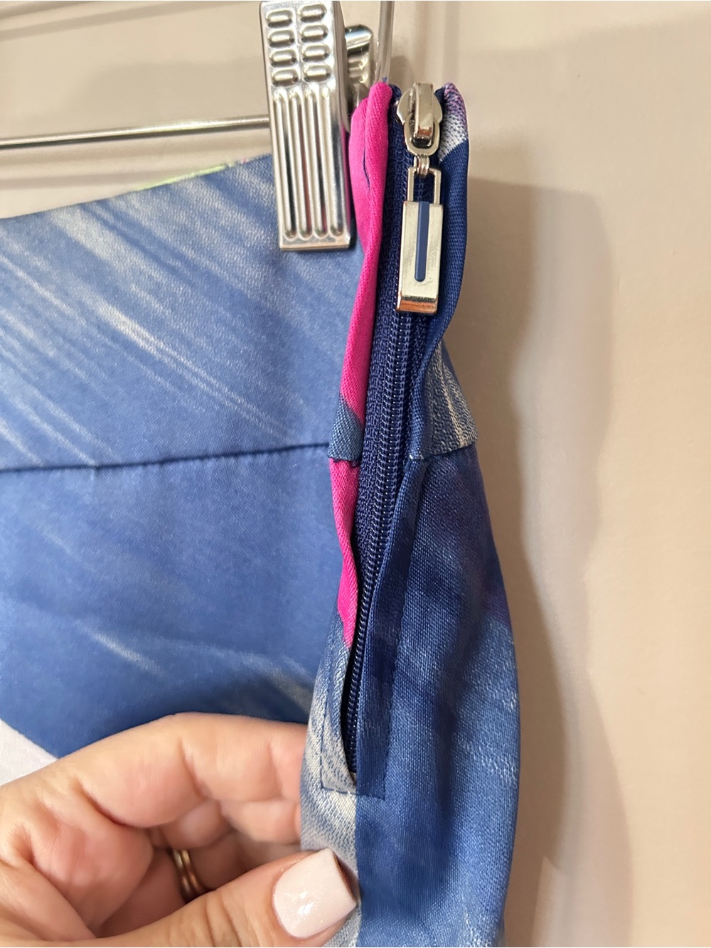Jamie Sadock Skort Womens 2 Pockets Blue Pink Stretch Golf Skirt Shorts - Picture 4 of 8